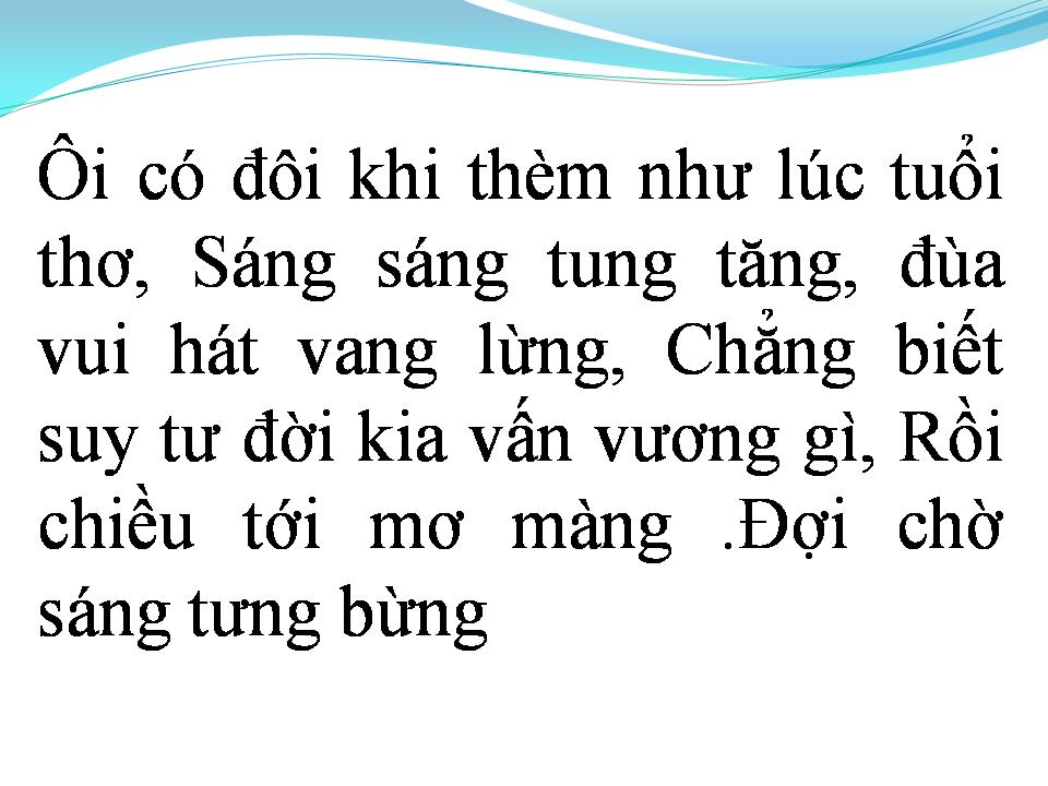 Lời bài hát CÓ ĐÔI KHI