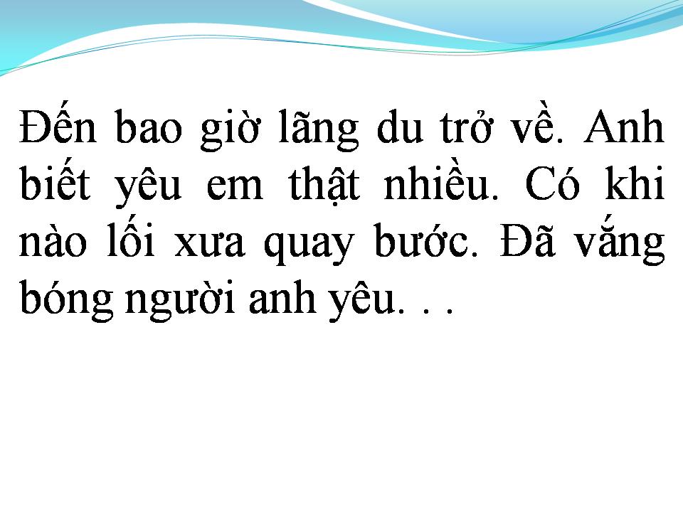 Lời bài hát CÓ KHI NÀO