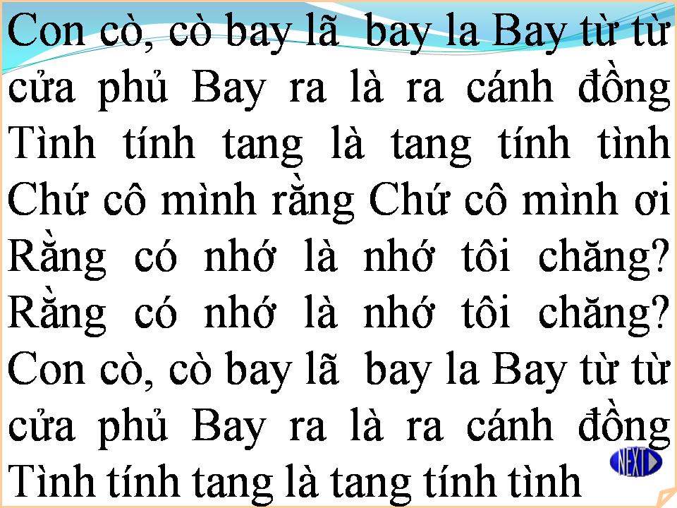 Lời bài hát CÒ LẢ