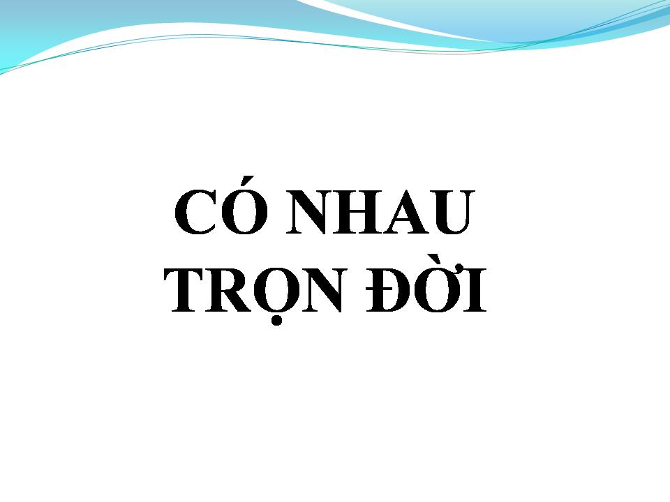 Lời bài hát CÓ NHAU TRỌN ĐỜI