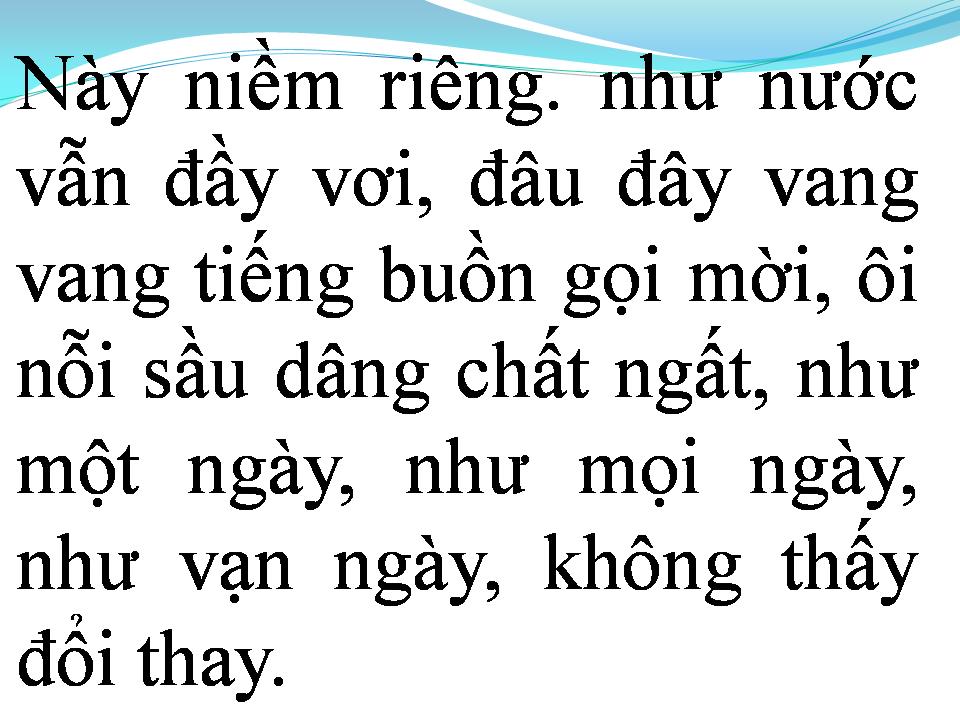 Lời bài hát CÓ NHỮNG NIỀM RIÊNG