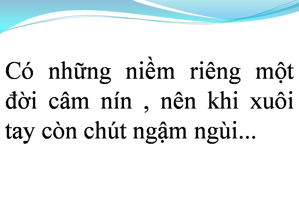 Lời bài hát CÓ NHỮNG NIỀM RIÊNG
