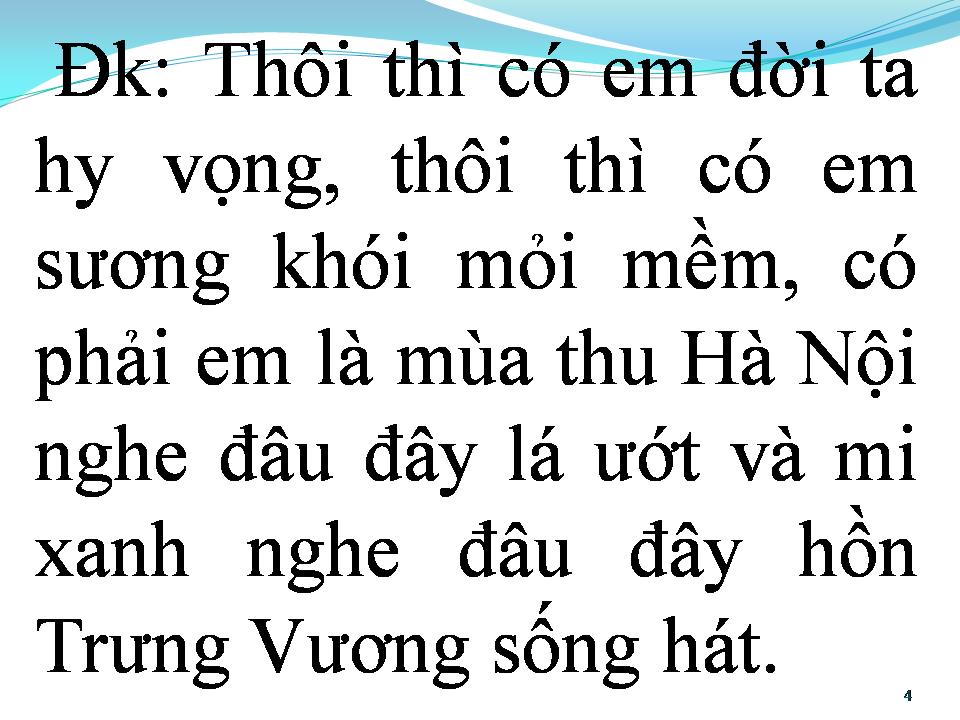 Lời bài hát CÓ PHẢI EM MÙA THU HÀ NỘI