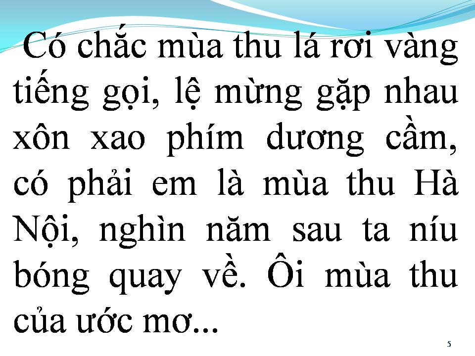 Lời bài hát CÓ PHẢI EM MÙA THU HÀ NỘI