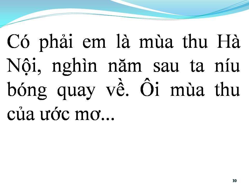 Lời bài hát CÓ PHẢI EM MÙA THU HÀ NỘI
