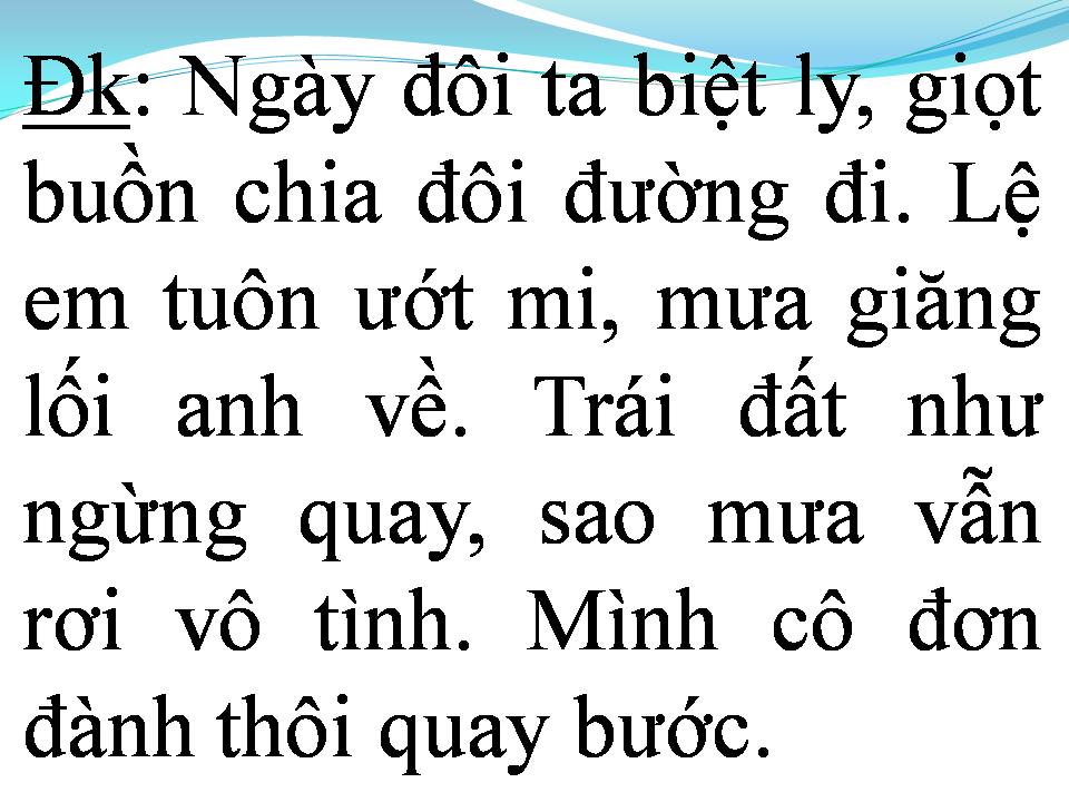 Lời bài hát TÌNH YÊU MANG THEO