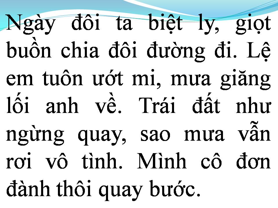 Lời bài hát TÌNH YÊU MANG THEO