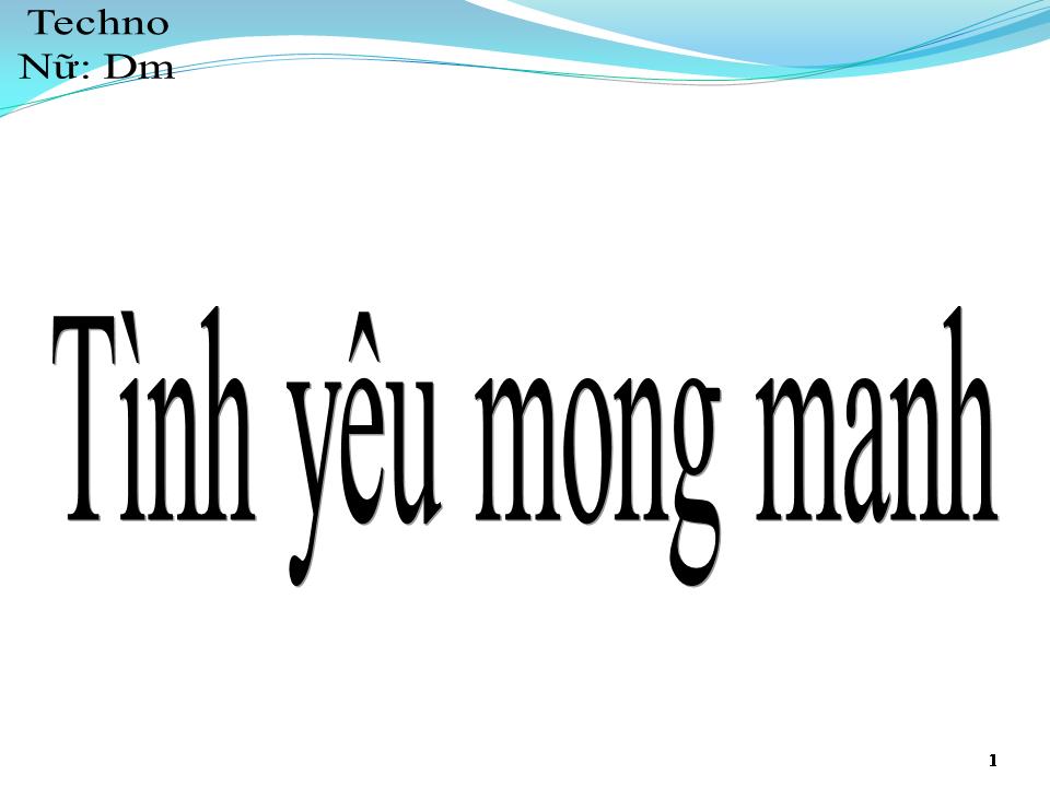 Lời bài hát TÌNH YÊU MONG MANH