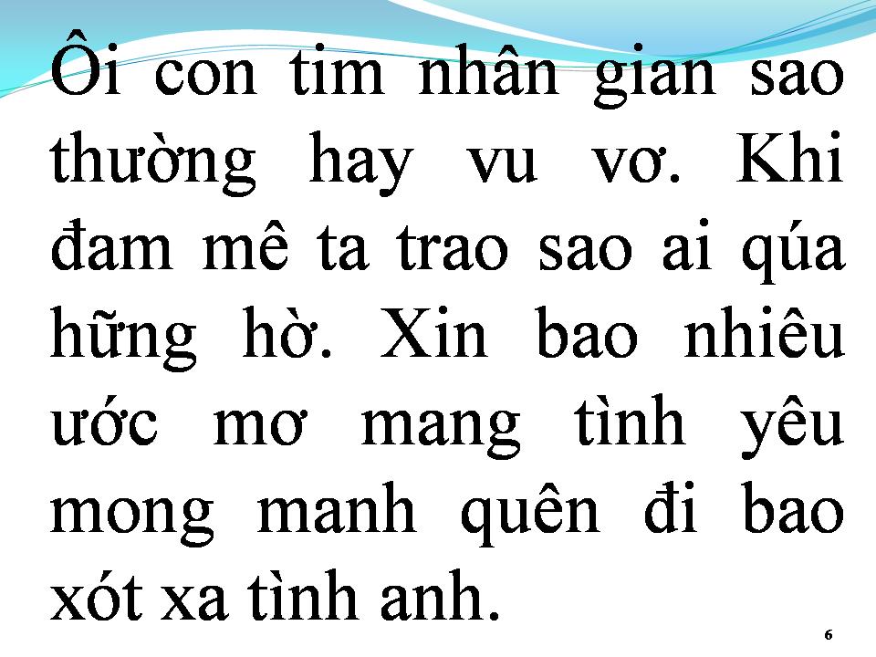 Lời bài hát TÌNH YÊU MONG MANH