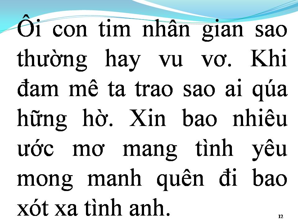 Lời bài hát TÌNH YÊU MONG MANH