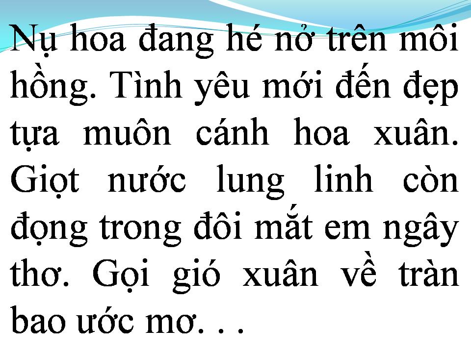 Lời bài hát TÌNH YÊU MÙA XUÂN