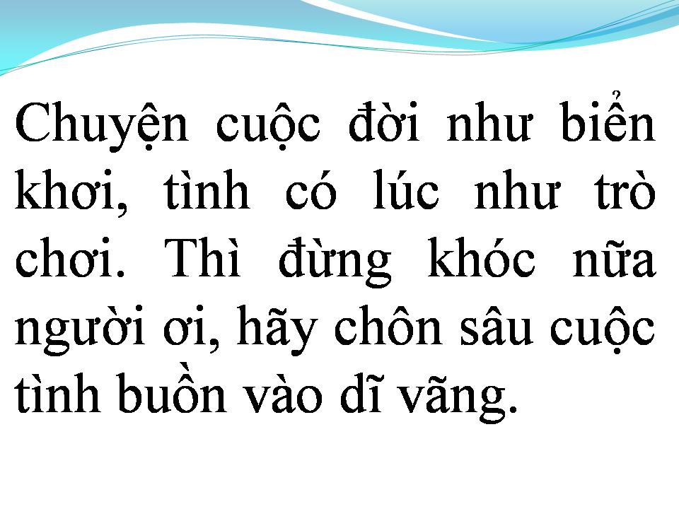 Lời bài hát TÌNH YÊU NÀO PHẢI TRÒ CHƠI