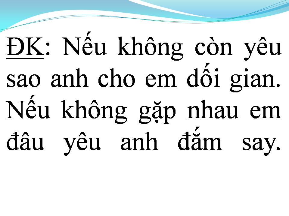 Lời bài hát TÌNH YÊU NGÀY ẤY