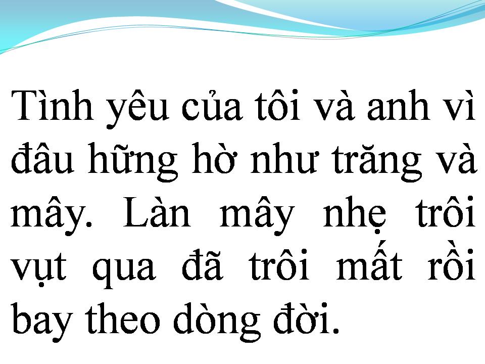 Lời bài hát TÌNH YÊU NGÀY ẤY