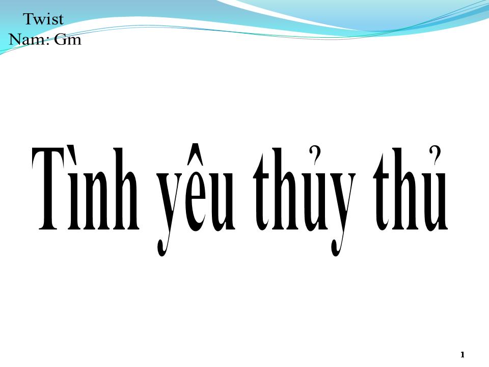 Lời bài hát TÌNH YÊU THỦY THỦ