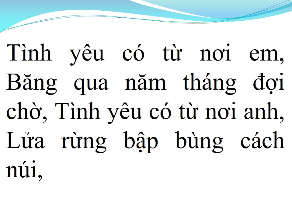 Lời bài hát TÌNH YÊU TRÊN DÒNG SÔNG QUAN HỌ