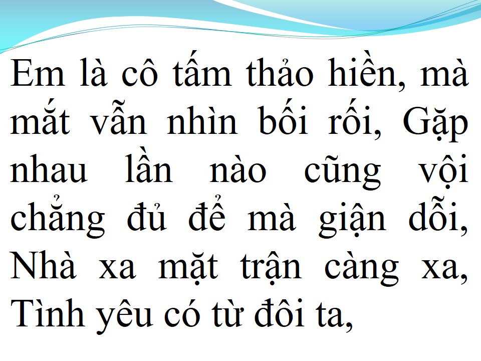 Lời bài hát TÌNH YÊU TRÊN DÒNG SÔNG QUAN HỌ