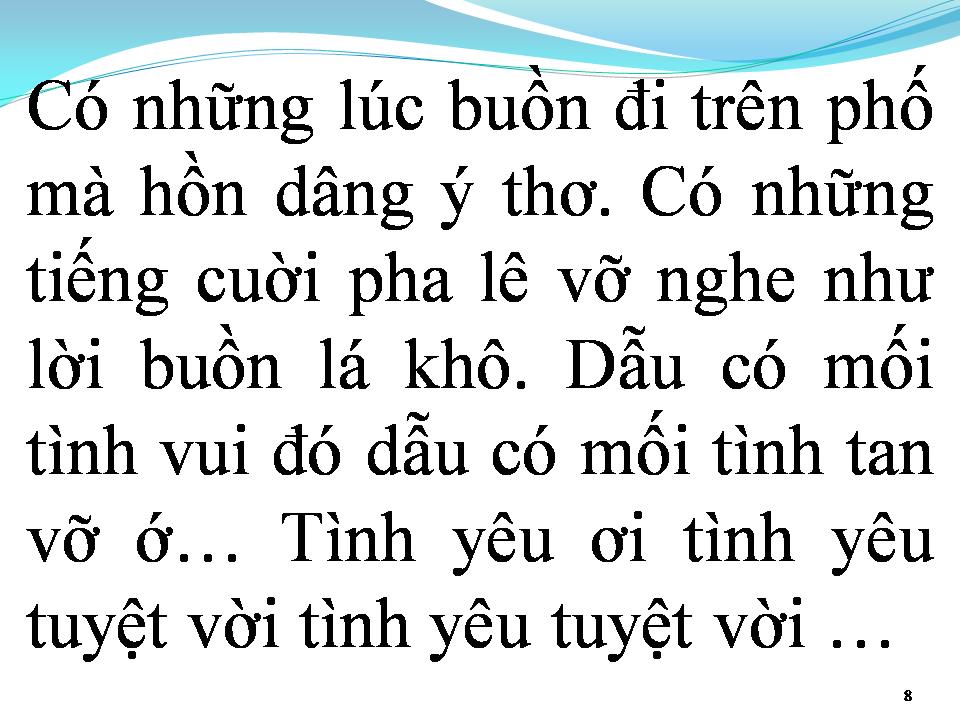 Lời bài hát TÌNH YÊU TUYỆT VỜI