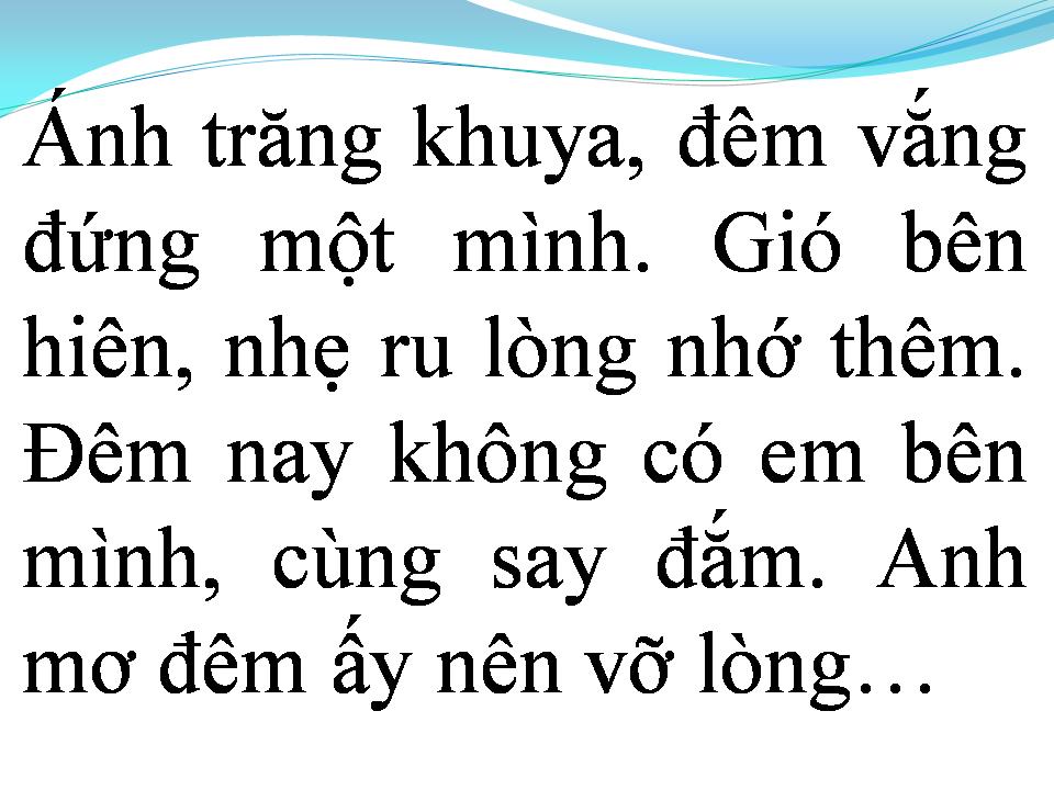 Lời bài hát TÌNH YÊU VÀ NỖI NHỚ
