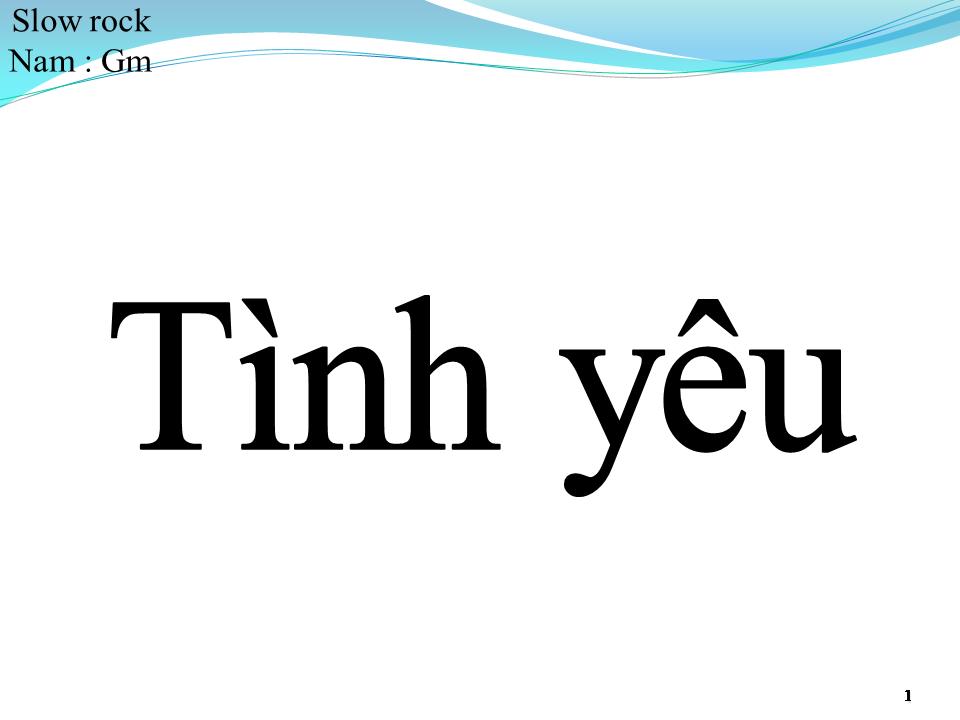 Lời bài hát TÌNH YÊU