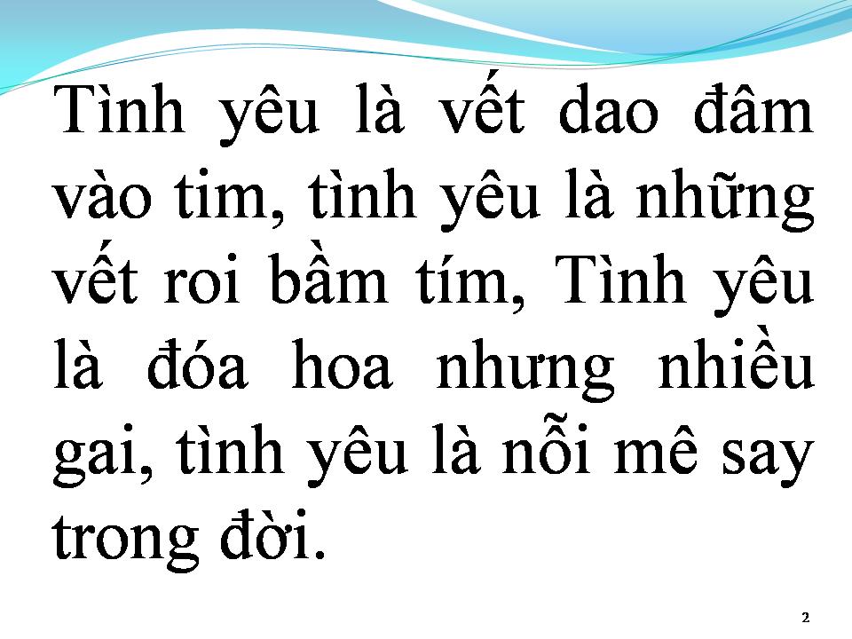 Lời bài hát TÌNH YÊU