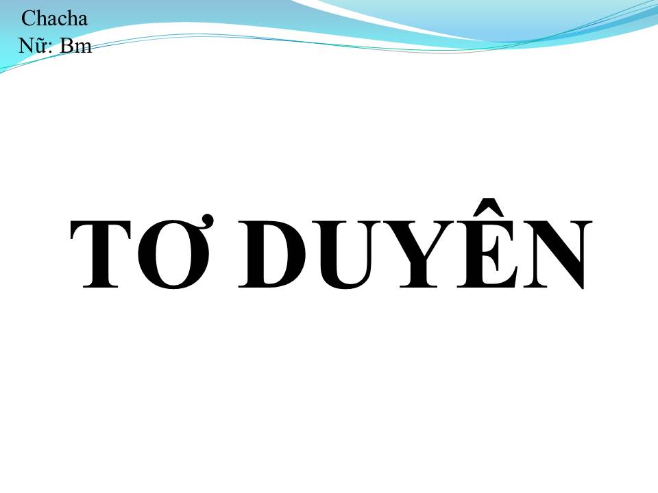 Lời bài hát TƠ DUYÊN