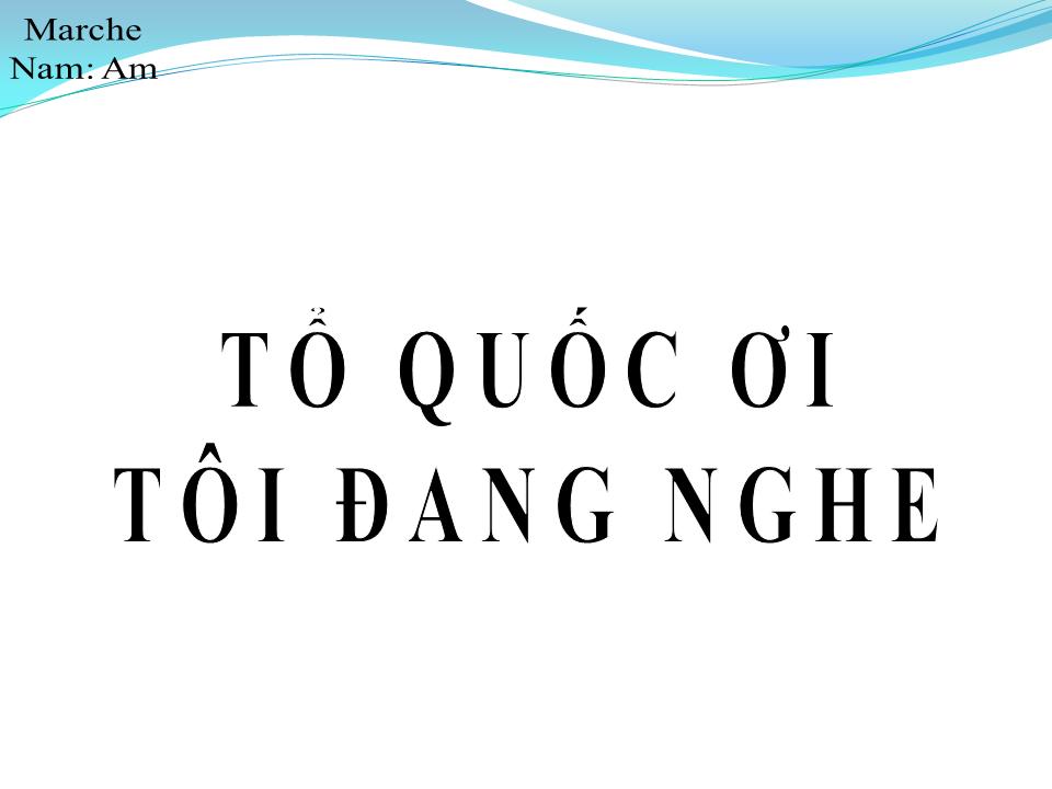 Lời bài hát TỔ QUỐC ƠI TA ĐÃ NGHE