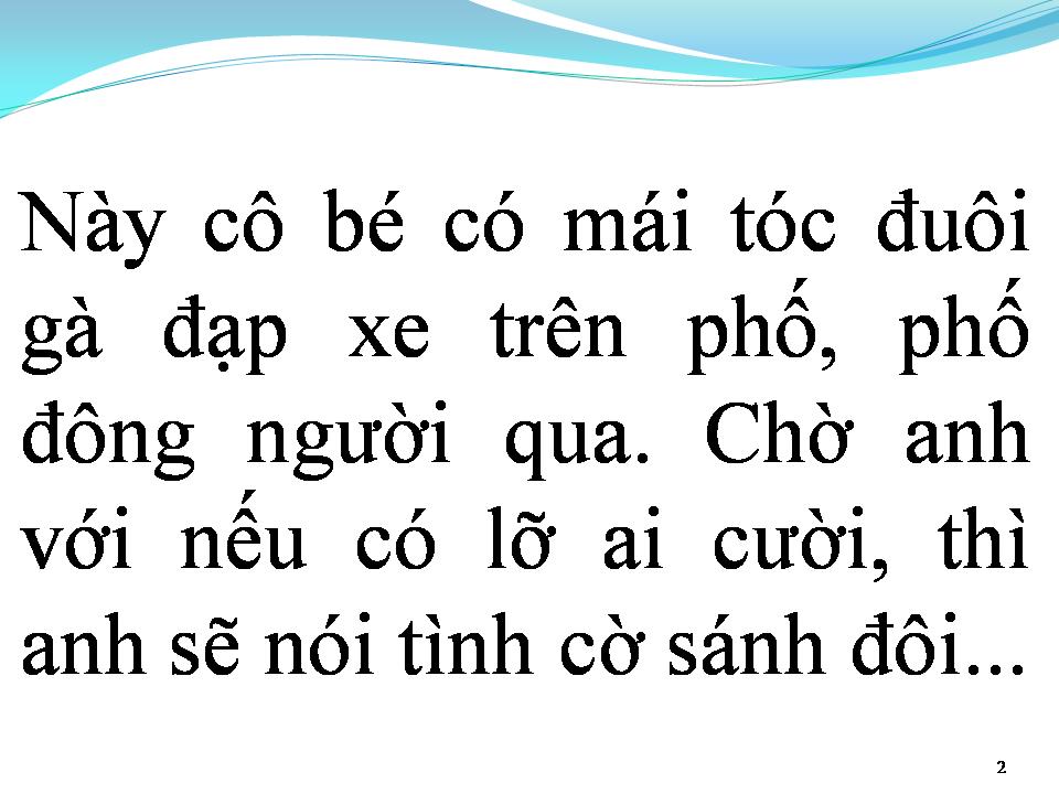 Lời bài hát TÓC EM ĐUÔI GÀ