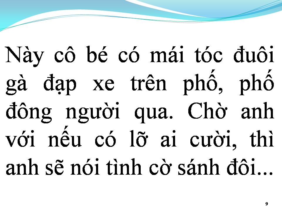 Lời bài hát TÓC EM ĐUÔI GÀ