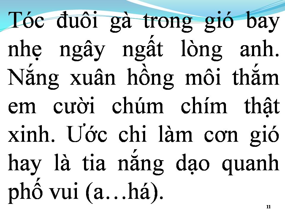 Lời bài hát TÓC EM ĐUÔI GÀ
