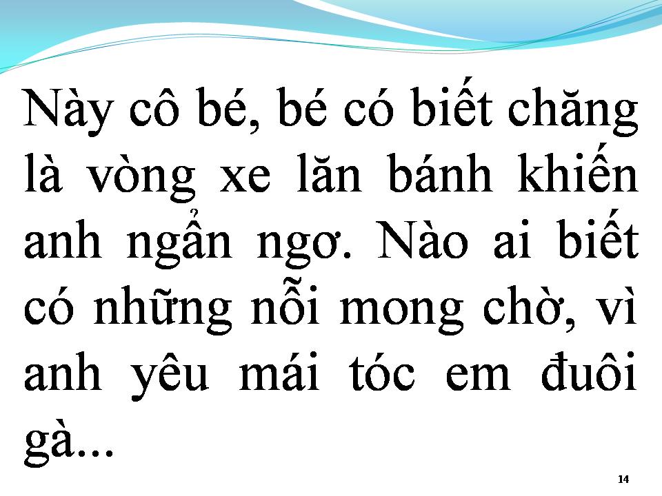 Lời bài hát TÓC EM ĐUÔI GÀ