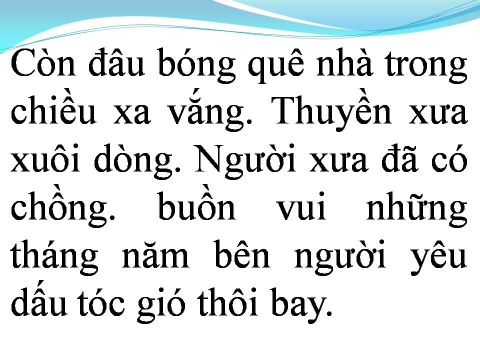 Lời bài hát TÓC GIÓ THÔI BAY