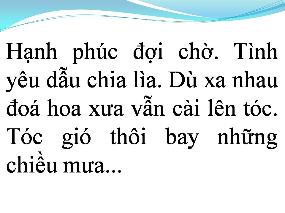 Lời bài hát TÓC GIÓ THÔI BAY