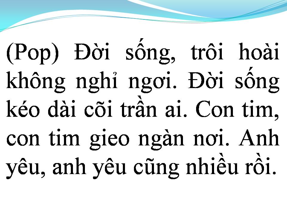 Lời bài hát TÓC MAI SỢI VẮN SỢI DÀI