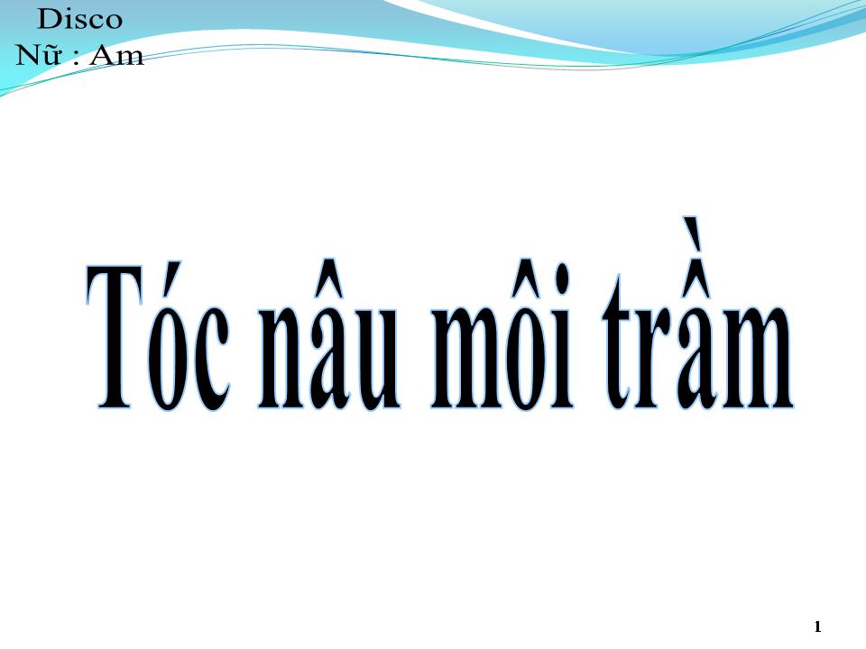 Lời bài hát TÓC NÂU MÔI TRẦM