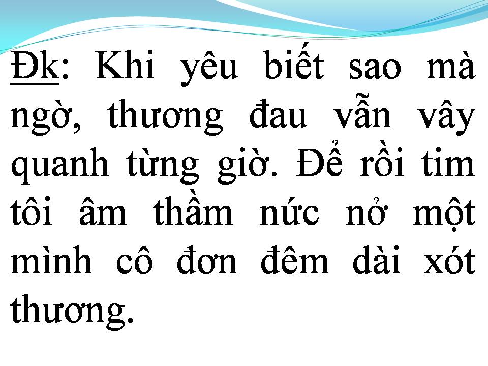 Lời bài hát TÔI BƯỚC VÀO YÊU