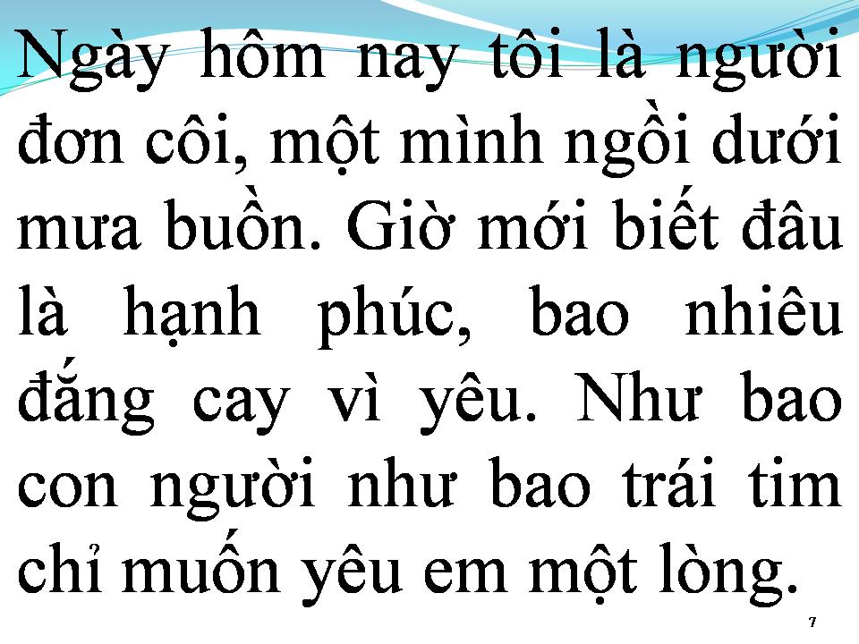 Lời bài hát TÔI KHÔNG LO ĐƯỢC GÌ CHO EM