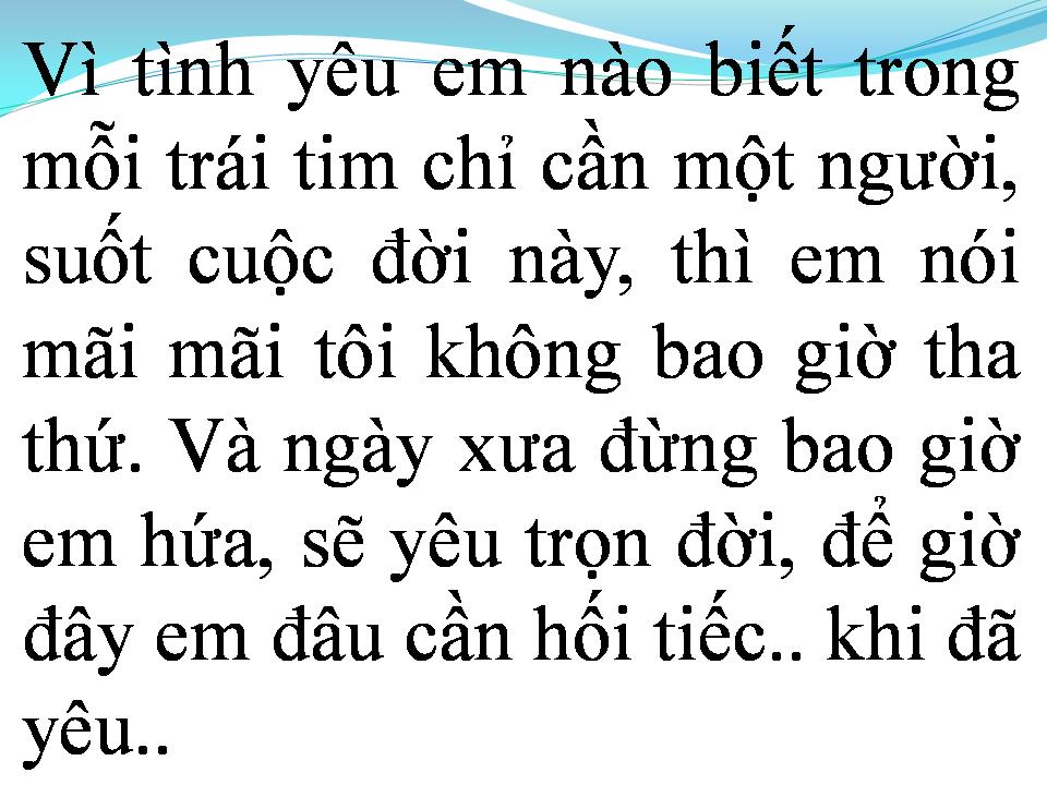 Lời bài hát TÔI LÀ TÔI