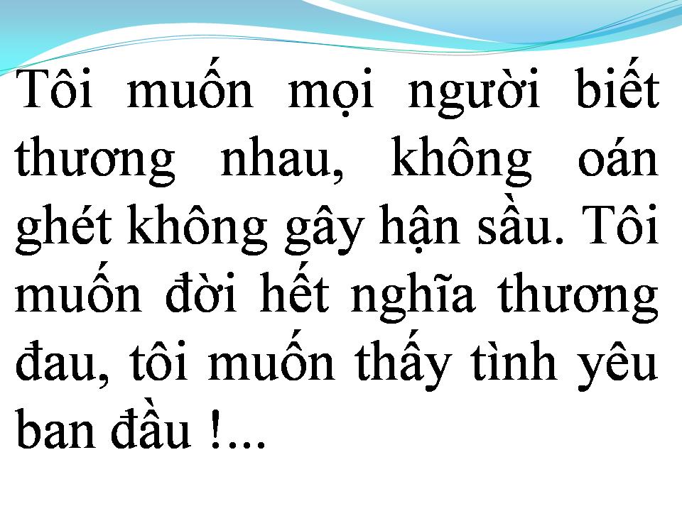 Lời bài hát TÔI MUỐN