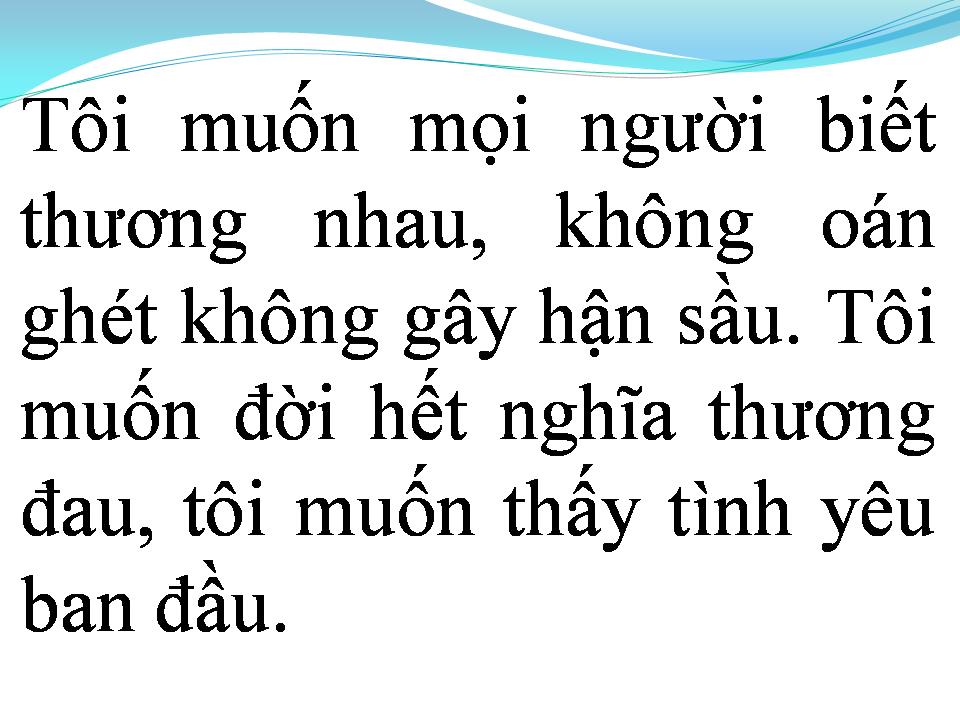 Lời bài hát TÔI MUỐN