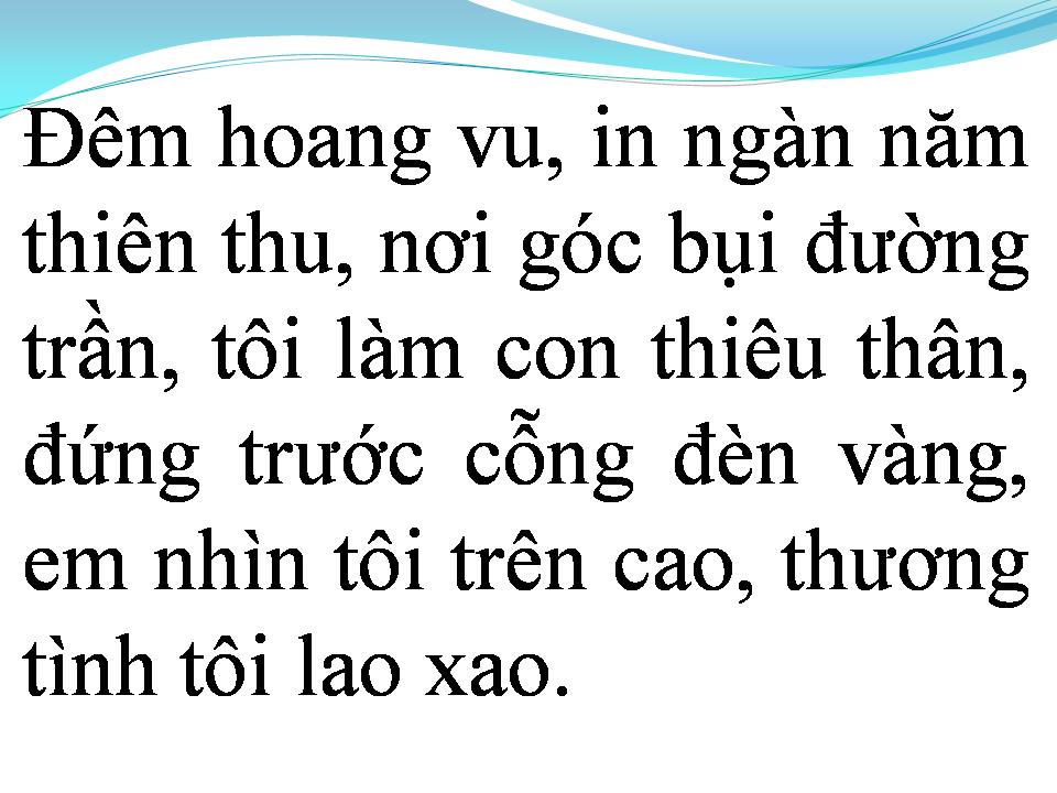 Lời bài hát TÔI NGÀN NĂM ĐỢI