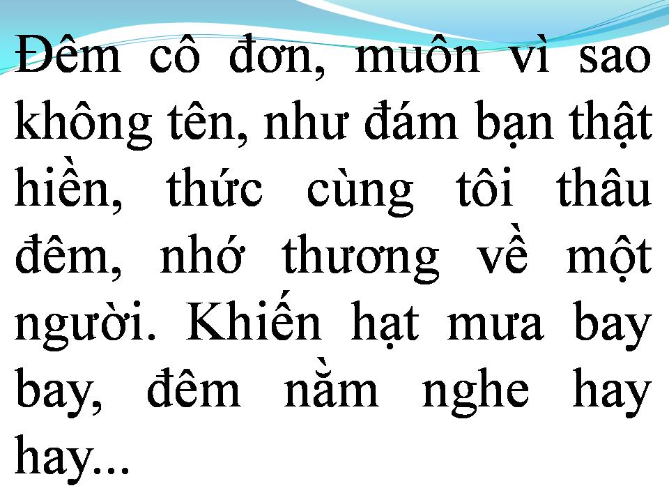 Lời bài hát TÔI NGÀN NĂM ĐỢI