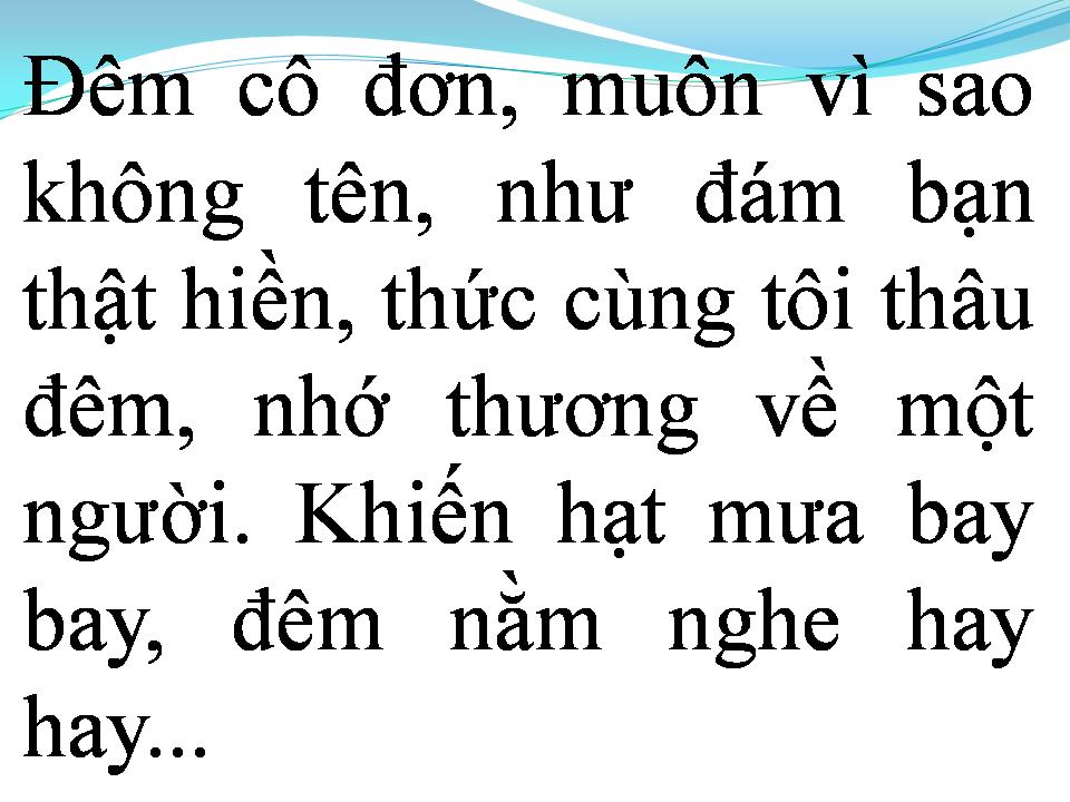 Lời bài hát TÔI NGÀN NĂM ĐỢI