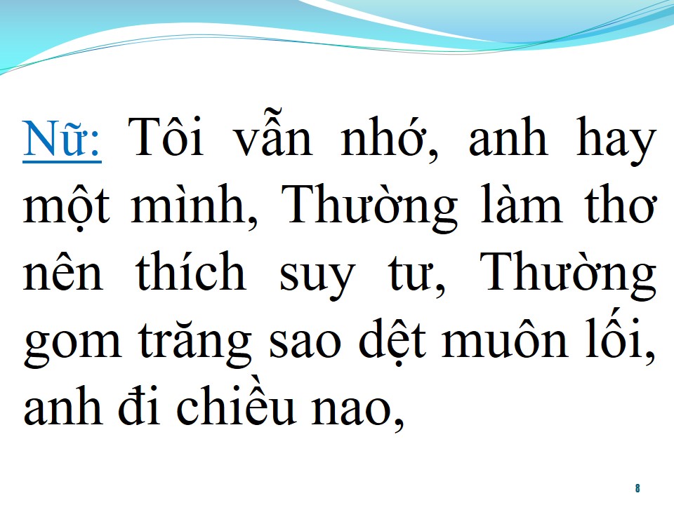 Lời bài hát TÔI VẪN NHỚ (SONG CA)
