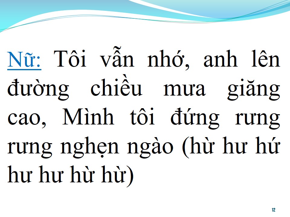 Lời bài hát TÔI VẪN NHỚ (SONG CA)