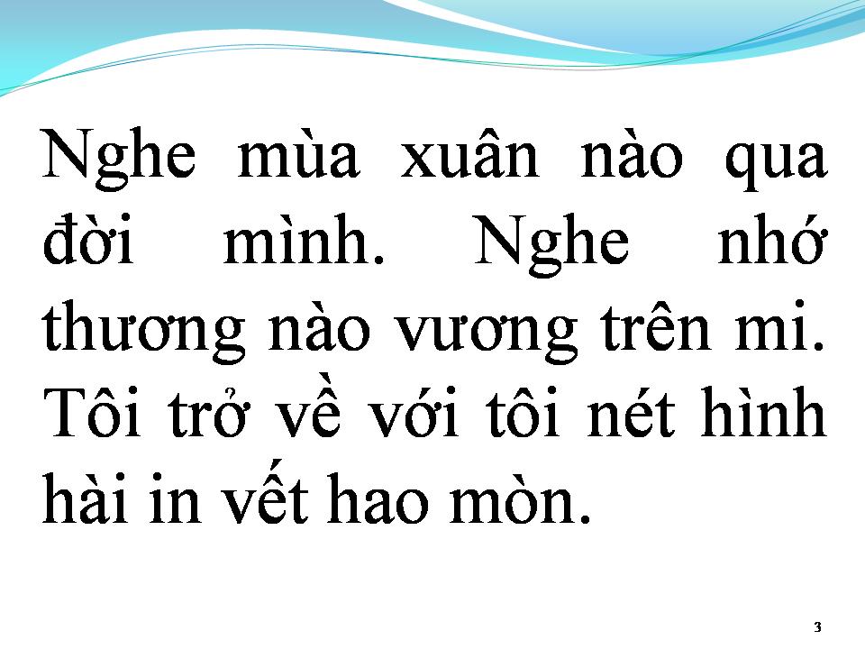 Lời bài hát TÔI VỀ GIỮA MÙA XUÂN