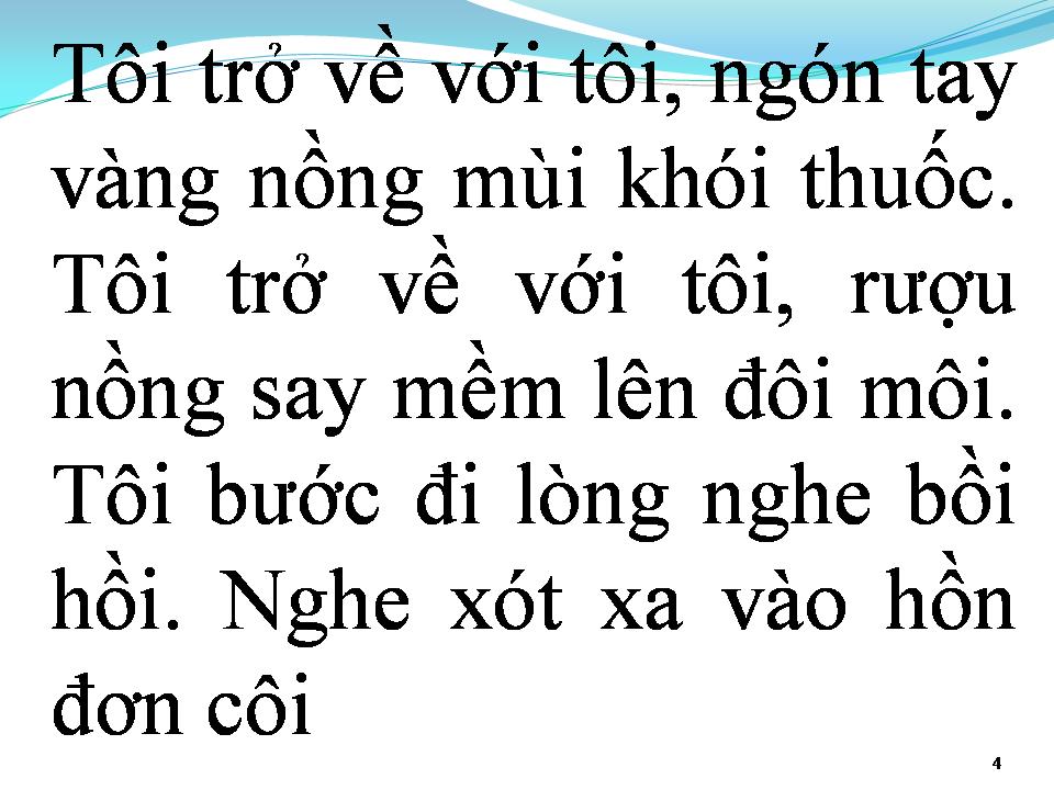 Lời bài hát TÔI VỀ GIỮA MÙA XUÂN