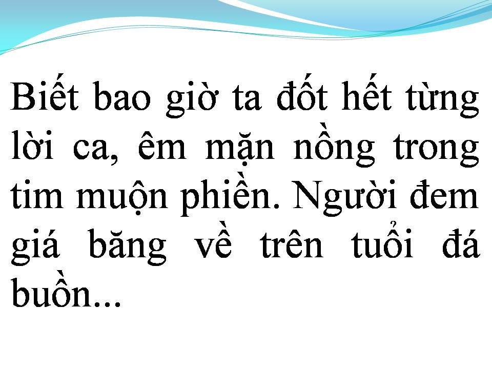 Lời bài hát TỪ GIỌNG HÁT EM