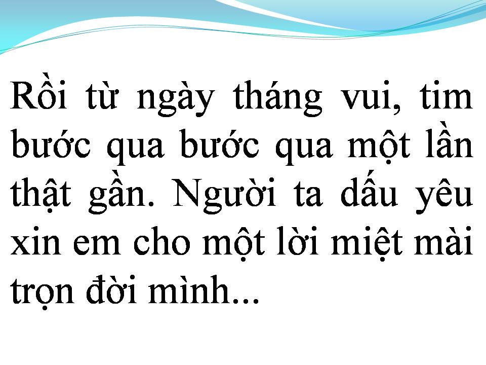 Lời bài hát TỪ GIỌNG HÁT EM