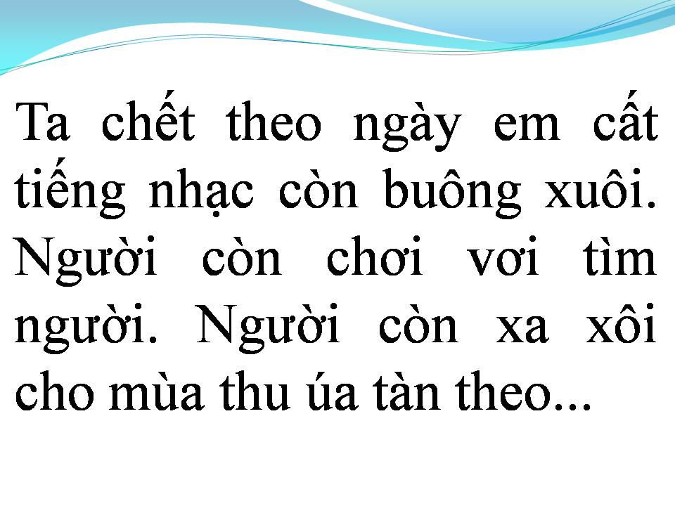 Lời bài hát TỪ GIỌNG HÁT EM